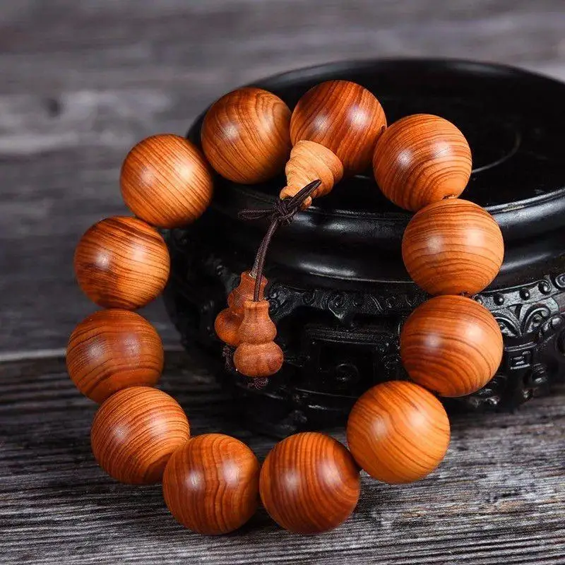 Taihang Thuja Sutchuenensis Bracelet Pterocarpus Santalinus Huanghua Pear Old Materials Yabei108Beads Fragrant Wooden Buddha Bea