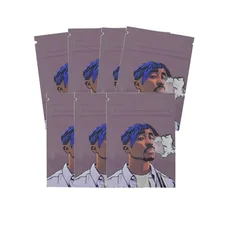 1G 10/20pcs Resealable Zipper Pouches 7X10CM Seal Mylar Pouch Powder Storage Bags Holographic Cartoon Packaging Waterproof Bag