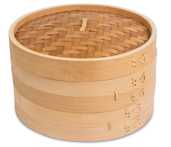 

Бамбуковая пароварка для еды, 100% натуральный бамбук, для приготовления закусок