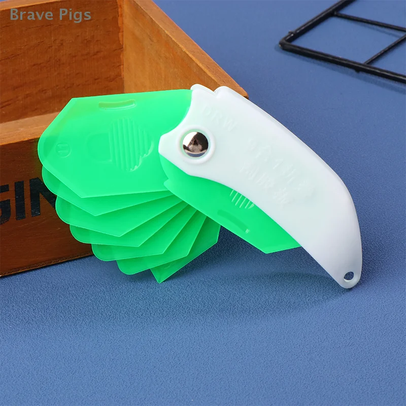 9 In 1 Fold Glue Scraper Caulk Remover Trimming Scraper Multi-Function Scraper Corner Scraper Floor Mould Removal Hand Tools