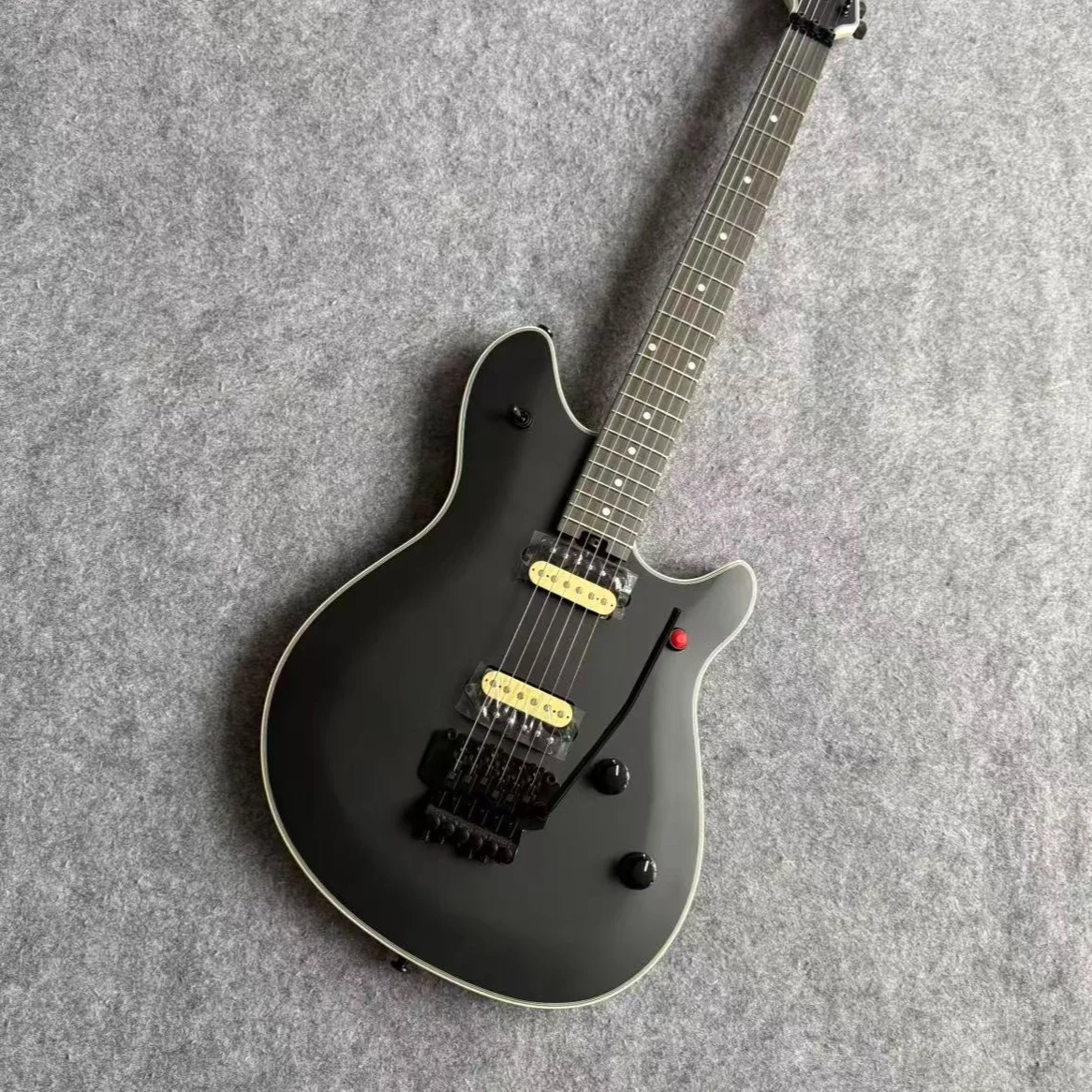 Matte Black axis Wolfgang electric guitar HH Humbuckers Floyd Rose Tremolo Eddie Van Halen Style Red Kill Switch 1996