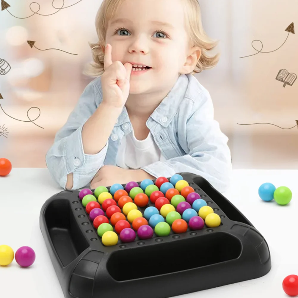 Xiaoxiaole Brettspiel Lustiges Kinderspielzeug Früherziehung Spielzeug Training Eliminierung Perlen Spielzeug Desktop Pädagogisches Schach