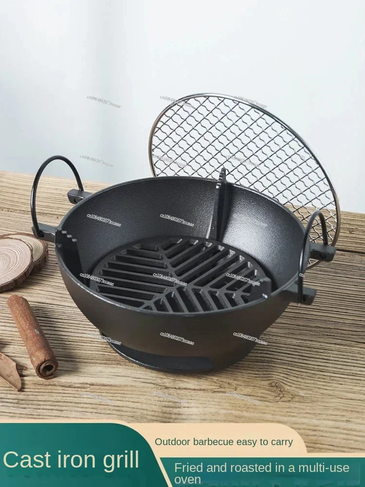 Enjoy Outdoor Cooking with Our Versatile Charcoal Grill, Ideal for BBQ, Boiling Tea, Cozy Fireside Gatherings