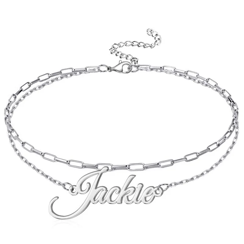 Personalized Stainless Steel Custom Name Anklet for Women Unique Christmas Valentine's Day Gifts Drop Shipping