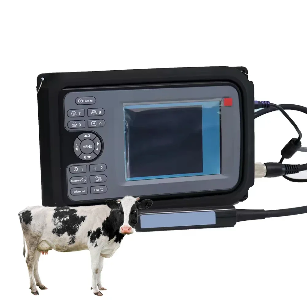 Handle Cattle Ultrasound Scanner Veterinary Sonar  for Sheep USG Horse Echo