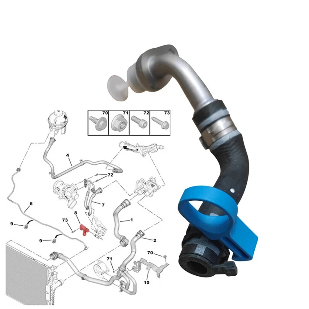 

Car Turbo Coolant Pipe For C3 For C4 DS3 DS4 1.2L For Vauxhall Grandland X 1.2T 30559330 9808017580 Replacement Parts