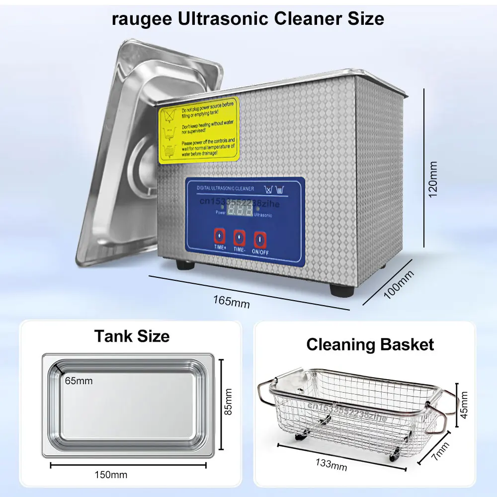 40KHZ Ultrasonic Cleaner Home Ultrasound Cleaning Machine For Jewelry Glasses Washing Bath Watches Denture Ultrasonic Cleaner