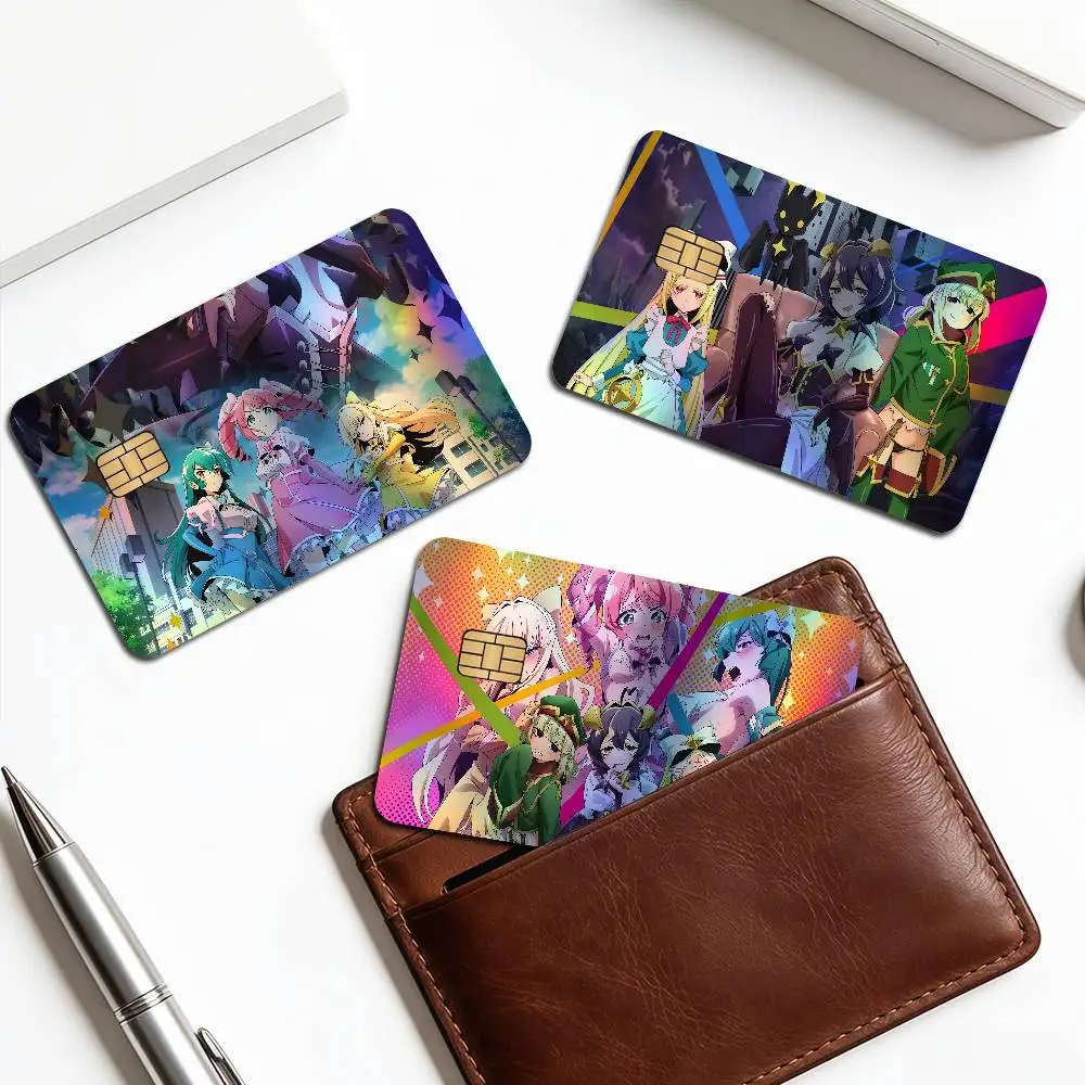 G-Gushing O-Over M-Magical G-Girls Laser Sparkle Bank Card Stickers Universal DIY Craft Decor Accessories