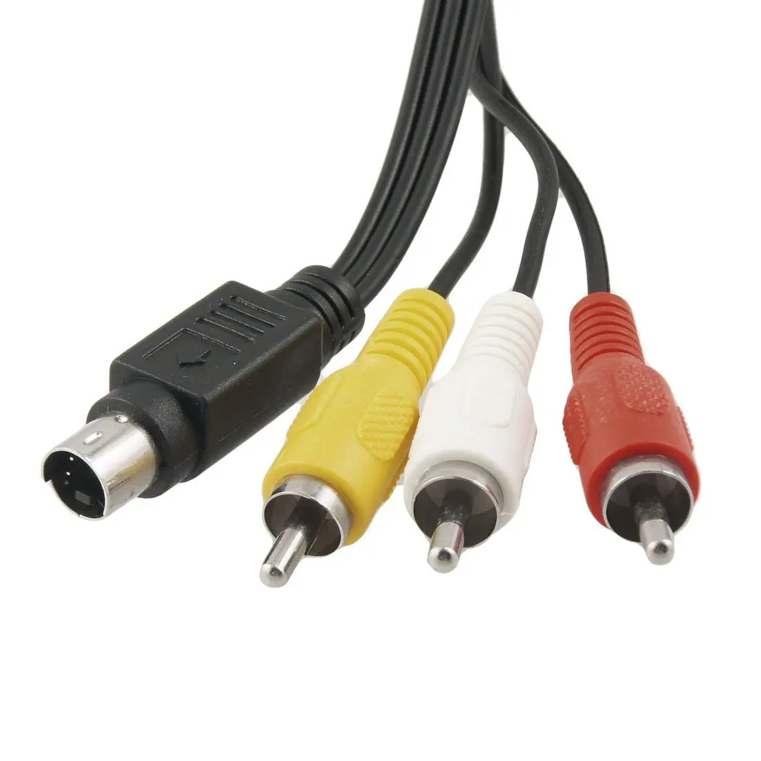 3 RCA męski na 4 Pin s-video męski kabel do adaptera wideo przewód 3rca nowy