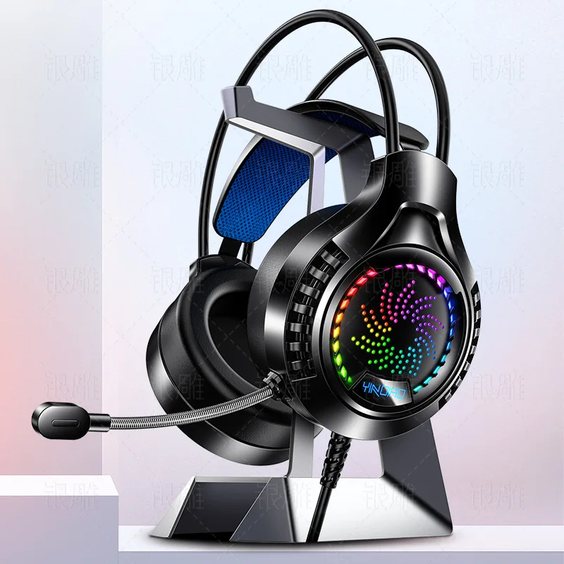 Q7 headset, wired luminous 7.1 audio and video USB gaming headset