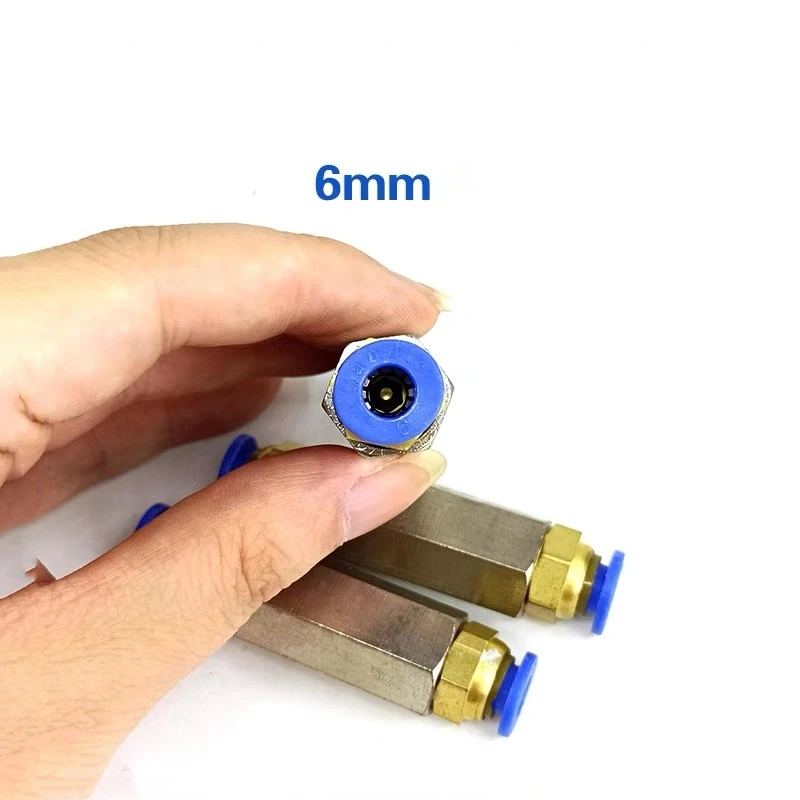 1PC Diesel Piezo Common Rail Injector One-way Valve Joint 6mm Pipe Oil Return Quick Connector Repair Tool