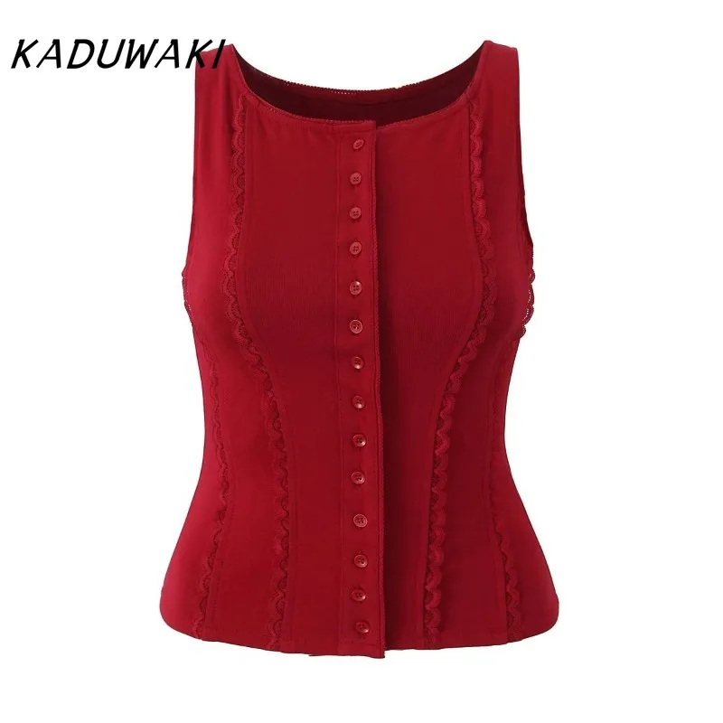 KADUWAKI Women's Ruffled Corset Straps Overbust Corset Floral Jacquard Corset Zipper Camis Gothic Steampunk Crop Tops 민소매 티 여성