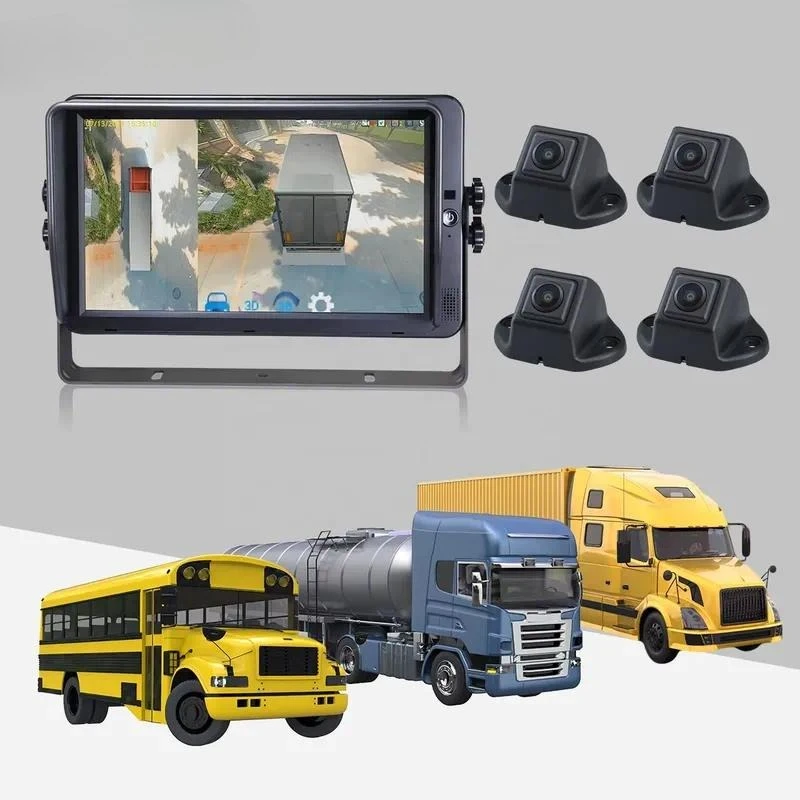 STONKAM 10.1 Inch Truck hd 3d Bird Eye Monitor Camera for 360 Panoramic View Monitor Camera System