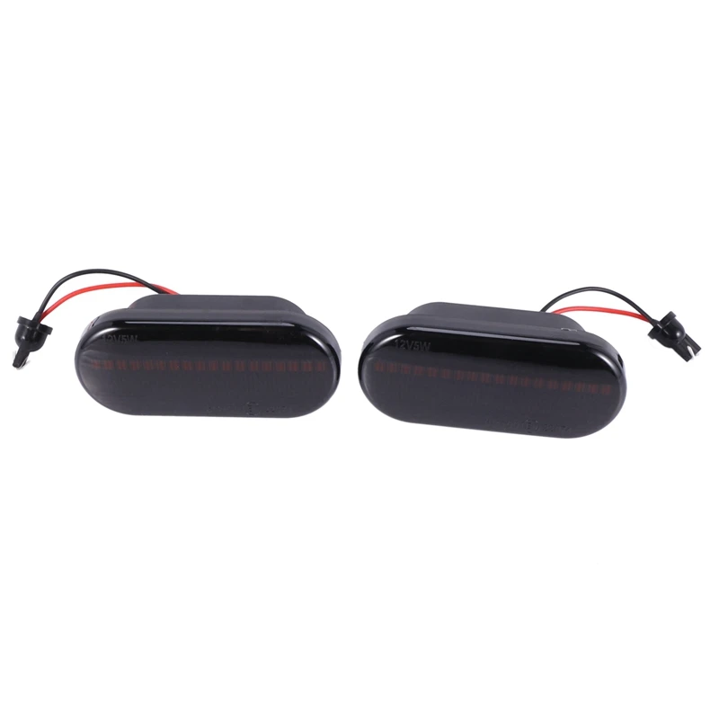 Car Dynamic Water Light Led Foliate Turn Signal for Volkswagen Bora Golf 3 4 Passat 3Bg Polo Sb6 Black view 3