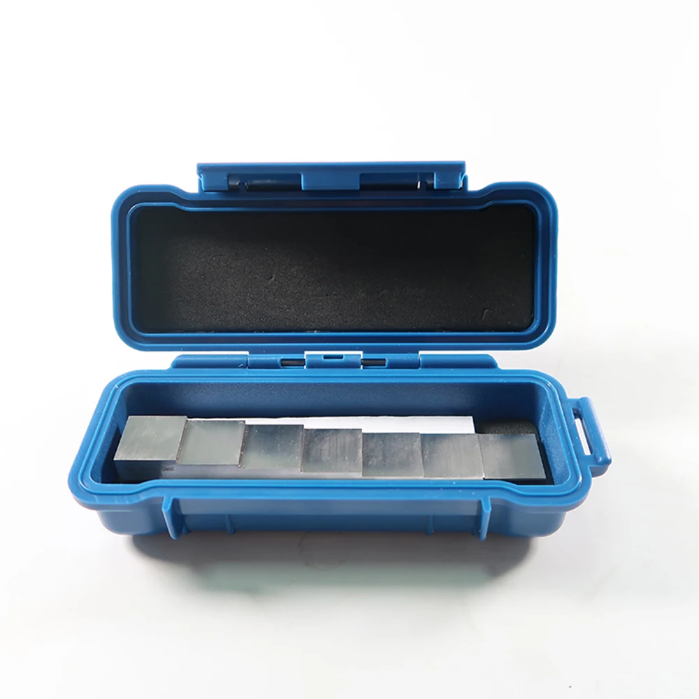 7 step test block in 304 stainless steel Thickness:1-1.5-2-4-6-8-10mm with black carrying case