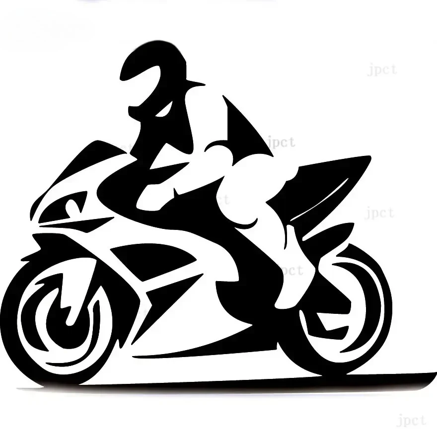 CTCM motorcycle outline cyclist JDM R1 R6 waterproof cover scratch Car Sticker stickers