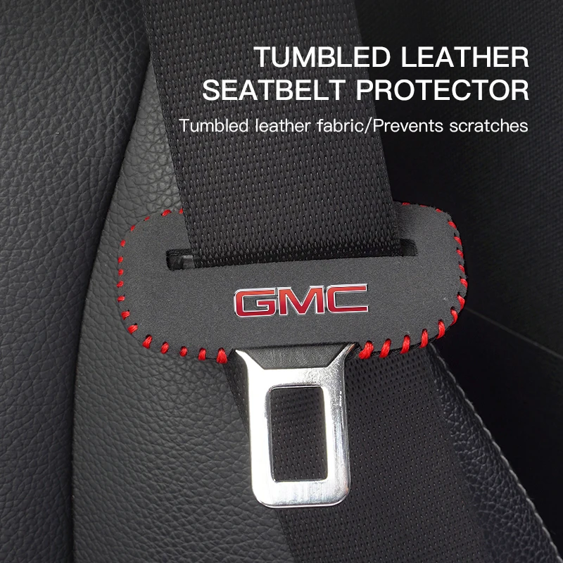 

Car Logo Seat Safety Belt Buckle Cover Interior Accessories For GMC Terrain Sierra 1500 Yukon Acadia Savana Hummer Granite H3
