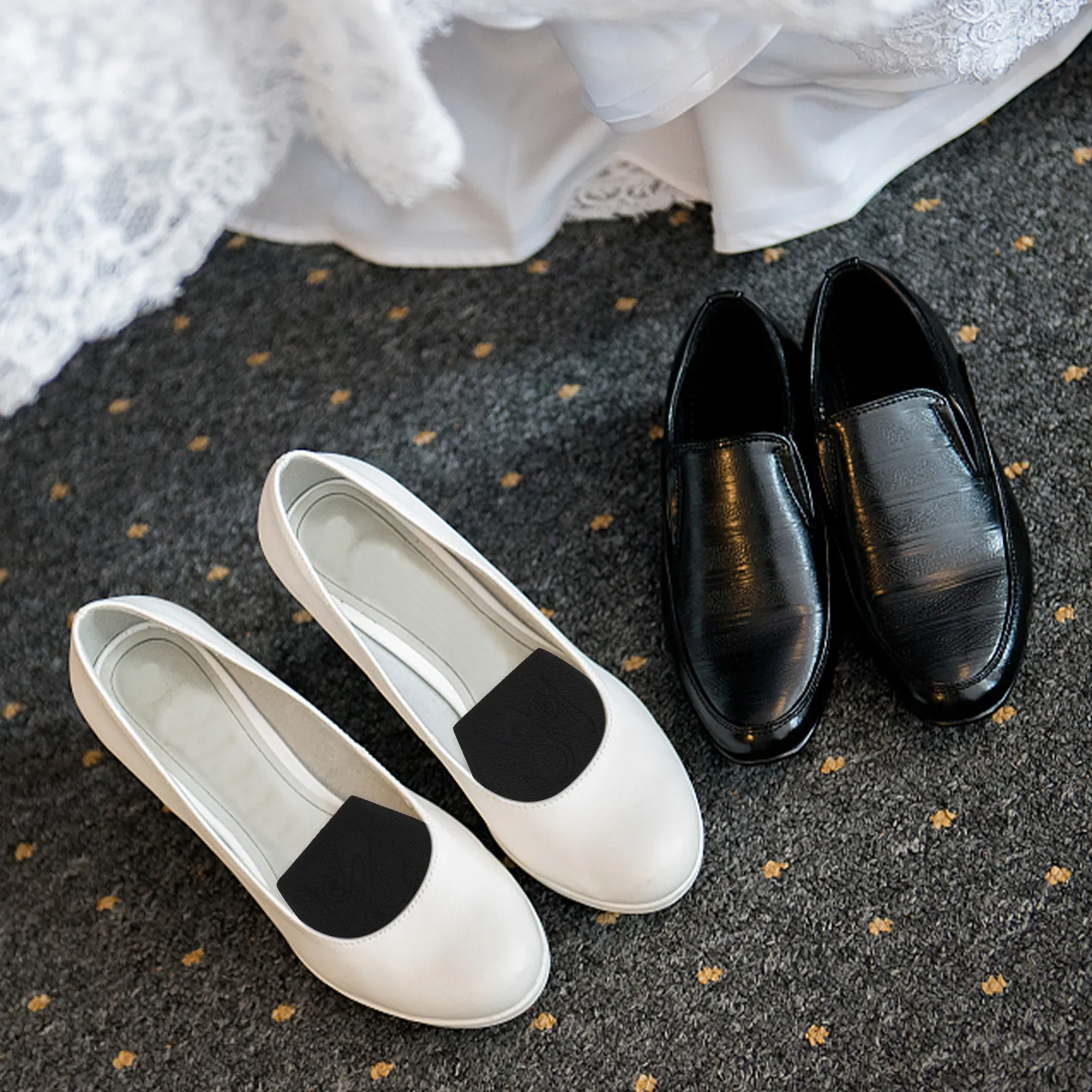 

4 пары противоскользящих накладок на переднюю часть стопы, эластичные износостойкие подушечки, удобные подушечки для половины стопы, впитывающие пот стельки для высоких каблуков