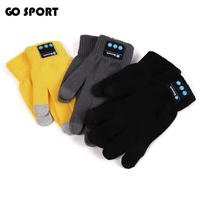 Versatile Touch Screen Bluetooth Gloves Knitted with Clear Sound Winter Warm Mittens Smart Durable Phone Answering Gloves Riding