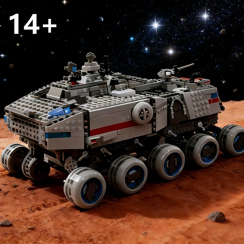 

Новый набор из 813 деталей Moc 75413 The Republic Juggernaut, строительные блоки, модель транспортного средства, игрушка для детей, подарок на день рождения для мальчиков и девочек