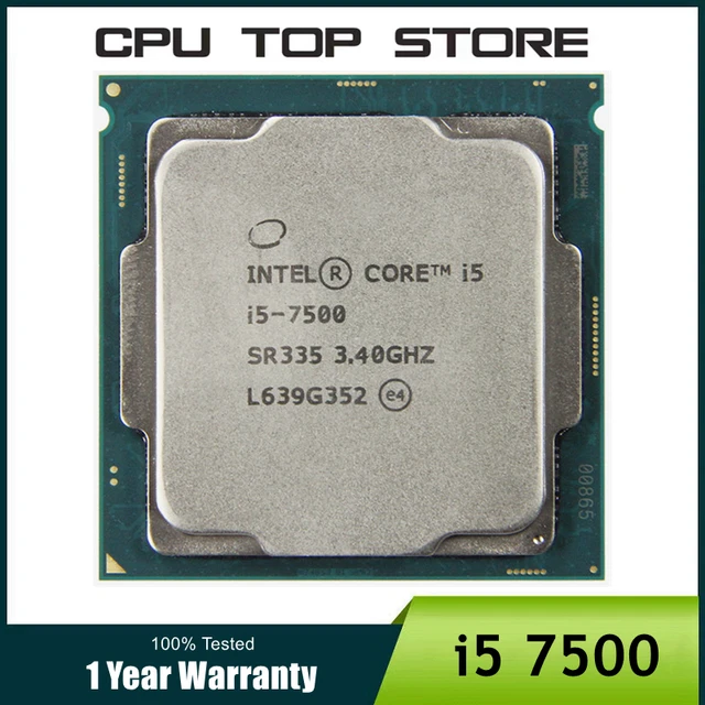 Intel Core i5 7500 Cpu 3.4GHz LGA 1151 Quad-Core Quad-Thread