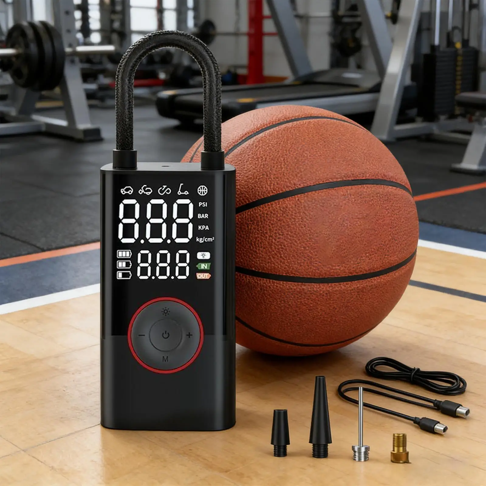 Car Tires Air Pump 150PSI Auto Shut-Off Electric Compressor 5 Modes Digital Display Fast Inflation Portable Inflator Air Pump
