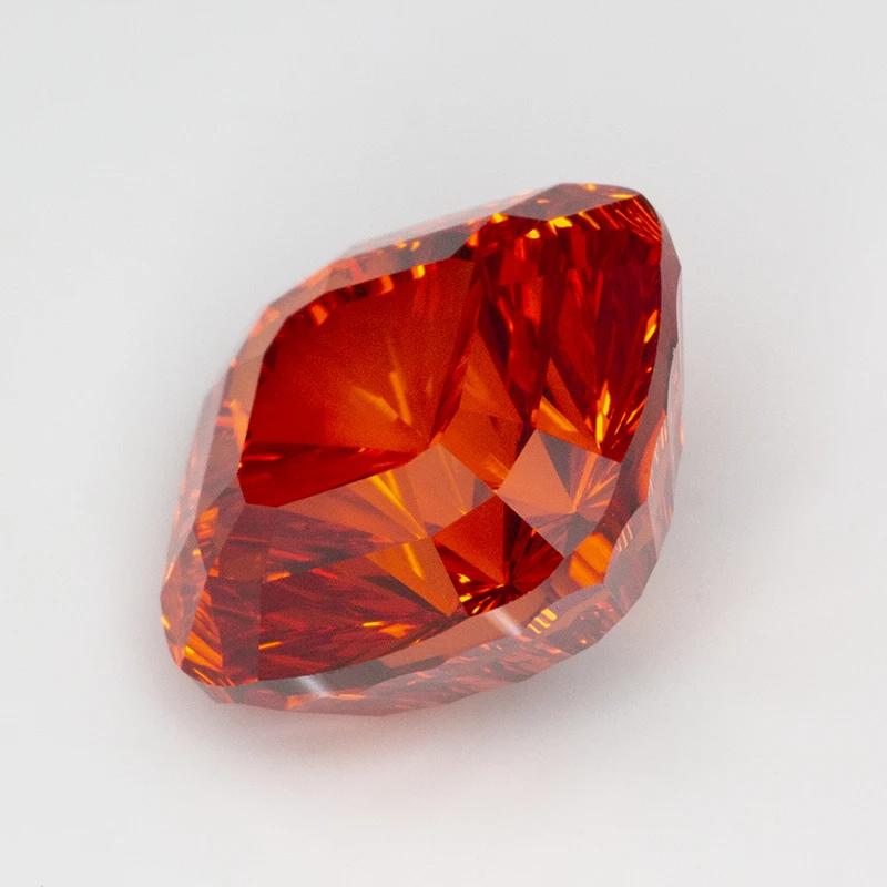 جديد الأحمر 10x10 مللي متر وسادة الألفية قطع مكعب أحجار الزركونيا أحجار كريمة مفكوكة لصنع المجوهرات