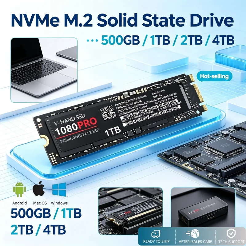Internal M.2 SSD NVMe PCIe4.0 NGFF Solid State Disk Internal Hard Drive For Gaming Notebook Desktop PC System Upgrade Pro