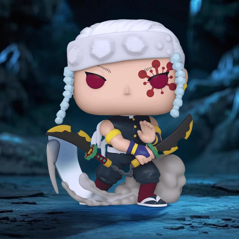 Oryginalna Edycja FUNKO POP Demon Slayer: Tengen Uzui Blind Box Anime Dekoracja na Biurko Ozdoba Model Zabawki Kolekcjonerski Model