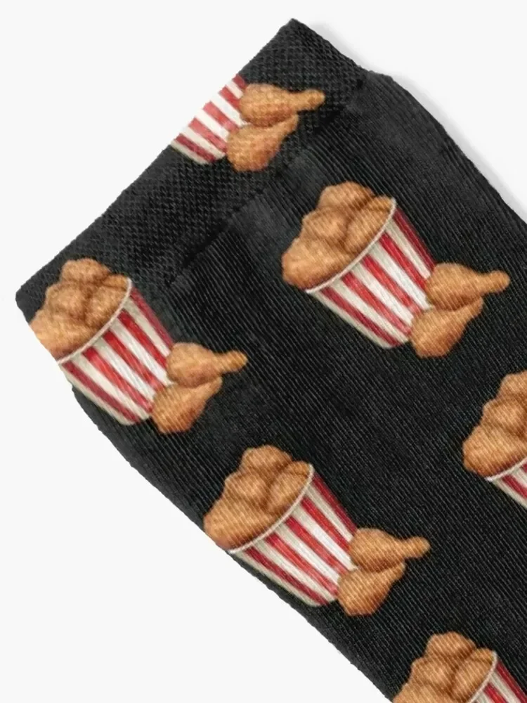 Bucket of Fried Crispy Chicken Socks hiking sport Ladies Socks Men's