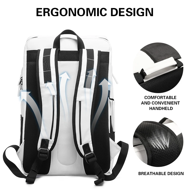 Mochila de raqueta de bádminton personalizada, bolsa de tenis impermeable, bolsa deportiva de gran capacidad, bolso de mano de Padel Racquetball estampado con logotipo