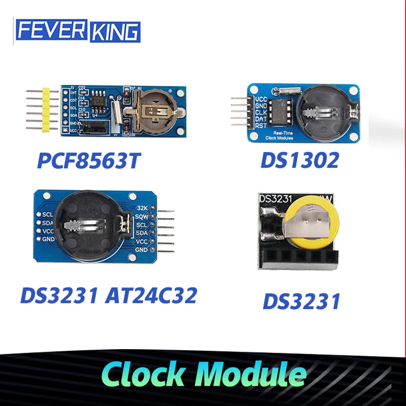 PCF8563T DS1302 DS3231 AT24C32 IIC Module Precision Clock Module DS3231SN Memory module