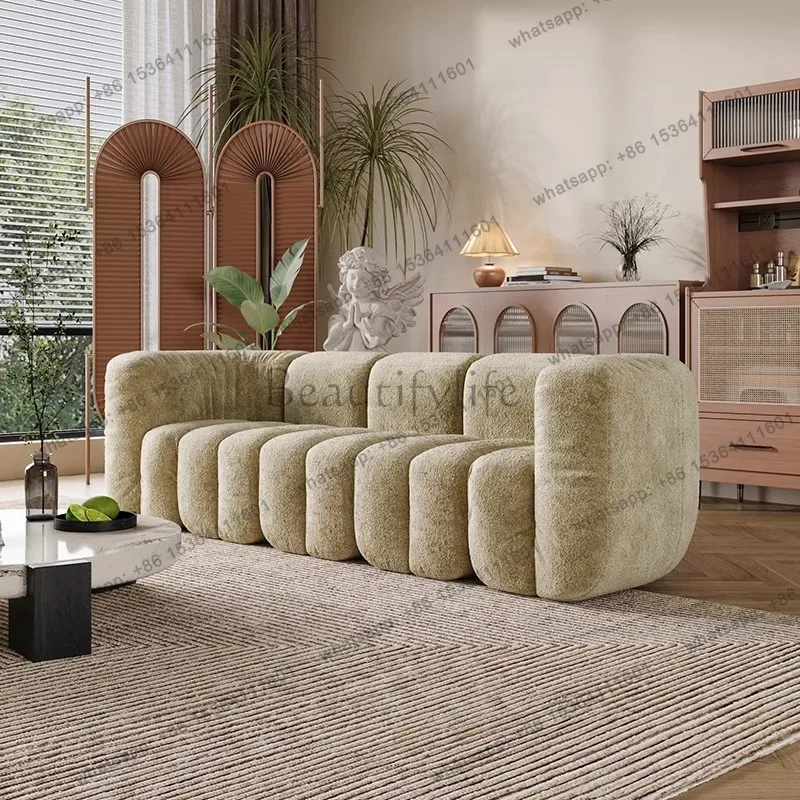 LS Lazy Sofa Design Homestay Living Room Hotel Pumpkin Module Fist Leisure Sofa Chair Vintage