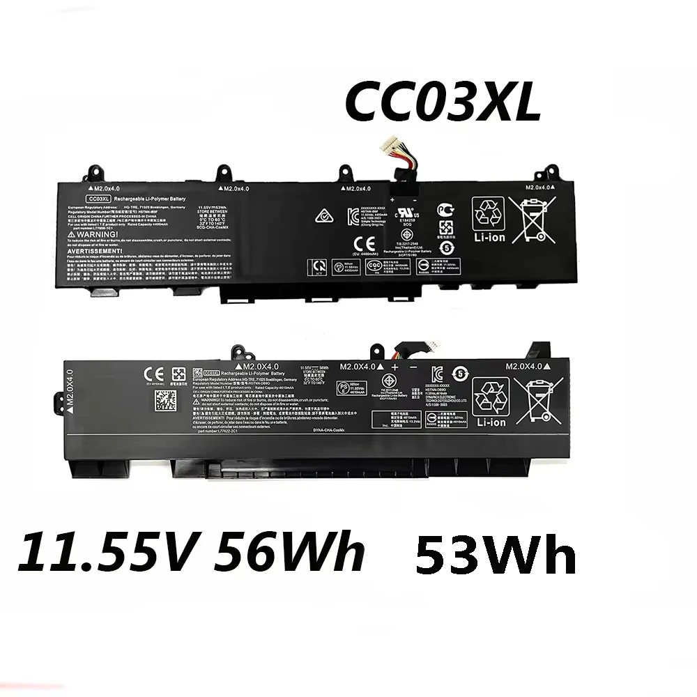 CC03XL 11.55V Laptop Battery For HP EliteBook 830 835 840 845 G7 ZBook Firefly 14 G7 G8 Inch Mobile Workstation PC