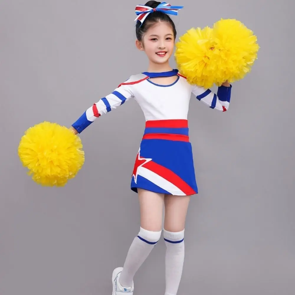 25cm Game Pom Poms Multicolors PET Cheap Practical Cheerleading Come On Props Cheering Ball Dance Party Concert Decorator