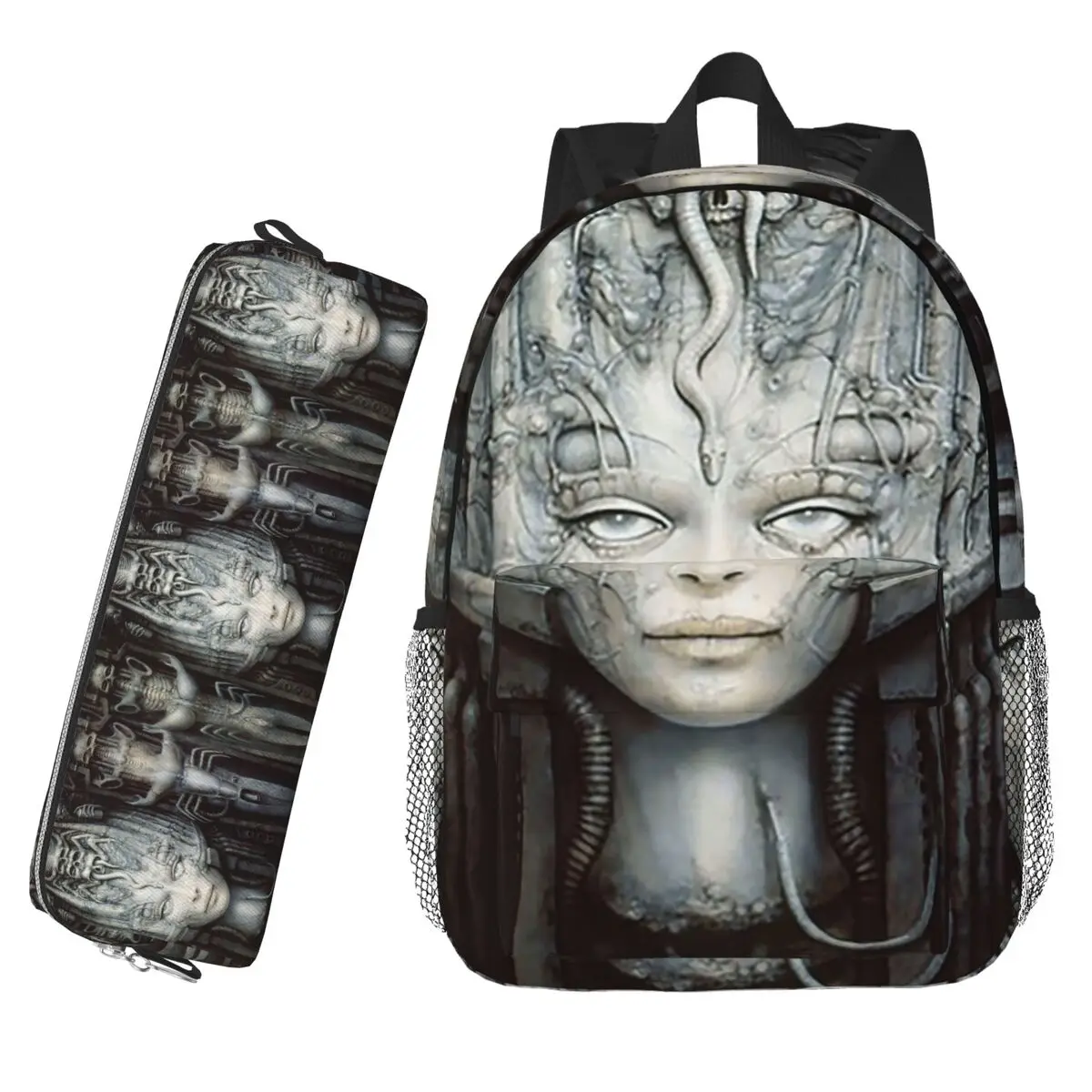 

Hr Giger - Li - Рюкзак с рисунком, Лидер продаж, рюкзак большой вместимости для мальчиков и девочек, сумка для книг, сумки на плечо, детская школьная сумка, пенал