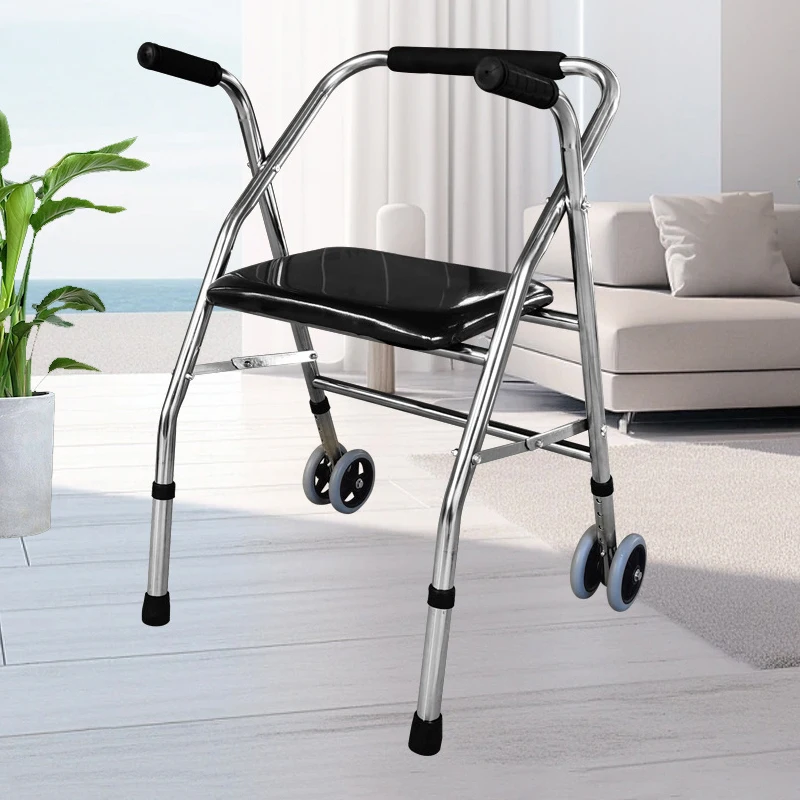 Disabled Wheel with Seat Push Walker Booster