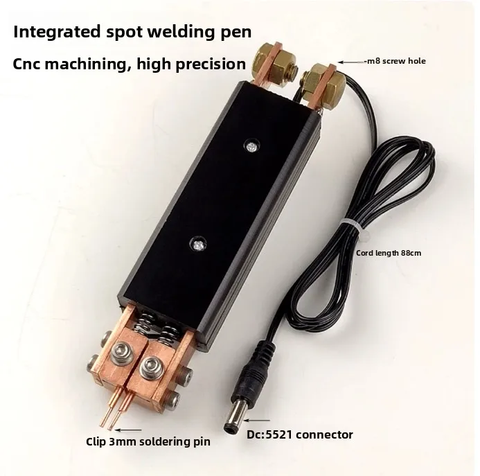 Integrated Spot Welding Pen Handheld Handle High Power Copper for 18650 Battery
