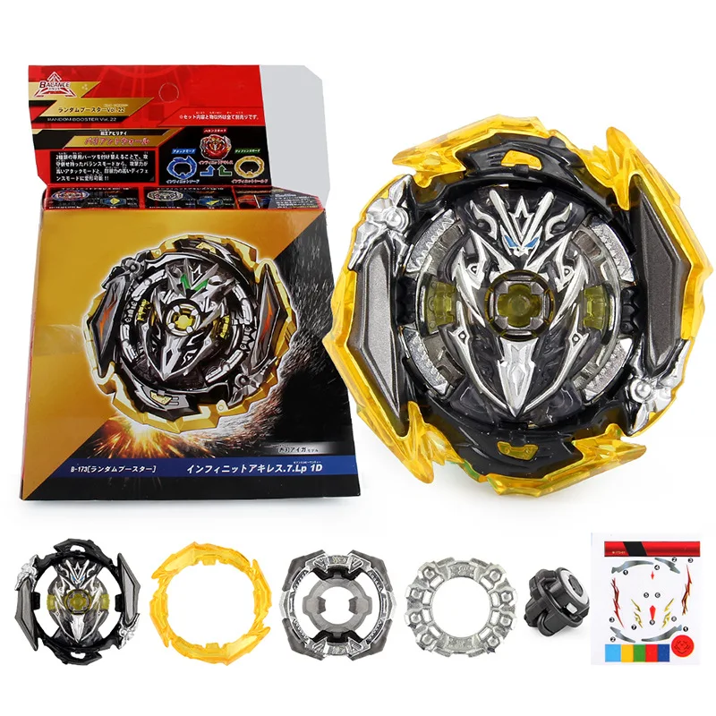

Hot B-173 Superking Infinite Achilles Bey B173 Spinning Top Gyro With Launcher Box Kids Toys For Children