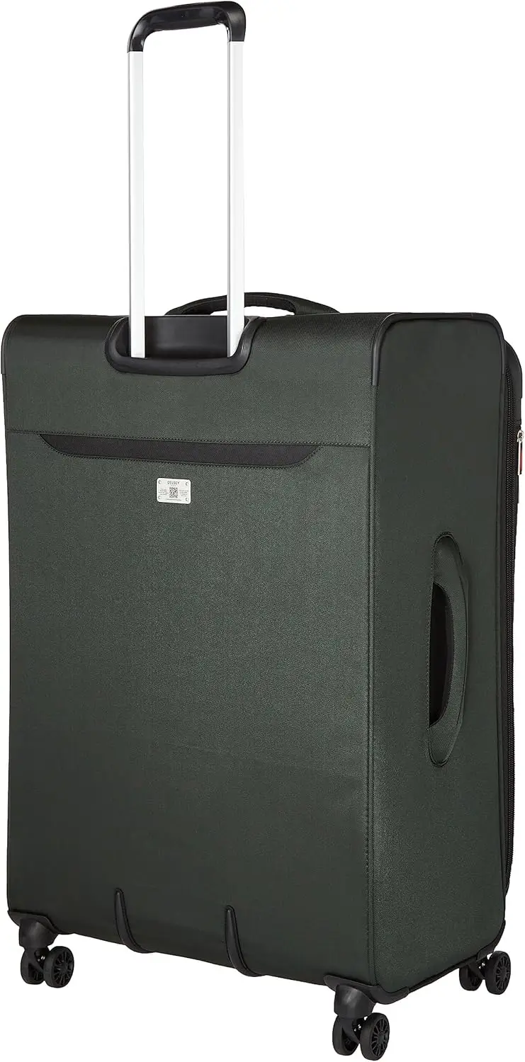 Bagagem de viagem com rodas giradoras, Deluxe Sky Max 2.0, Softside expansível, verde, verificado-Large, 28"