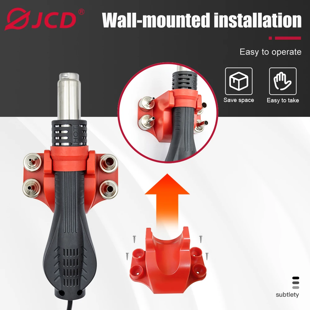 Imagem -06 - Jcd-hot Air Gun 8858a Estação de Solda de Micro Retrabalho Secador de Cabelo Digital Led Pistola de Calor 750w