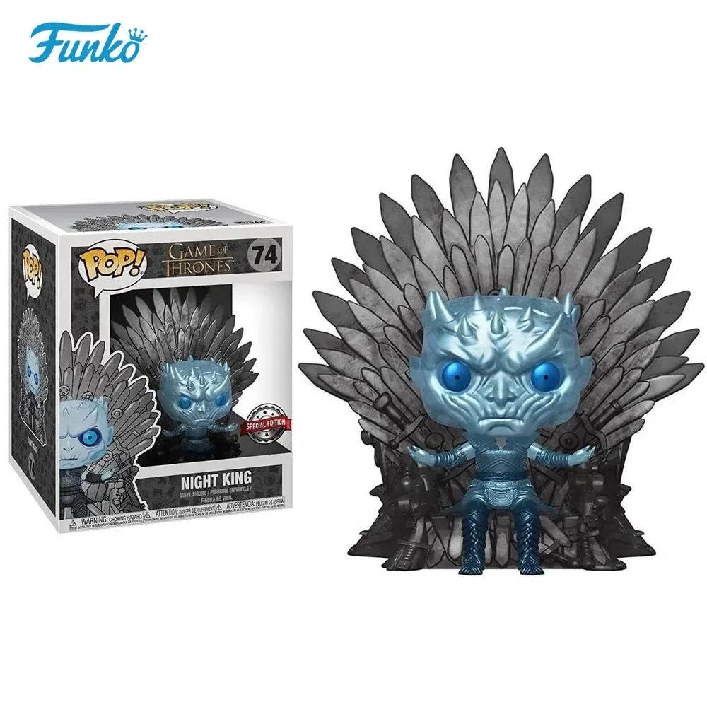 FUNKO Vinyl Figurine Game of Thrones Night King Sitting on Throne Action Figure Model Toy Collection Desk Decor Adult Gifts