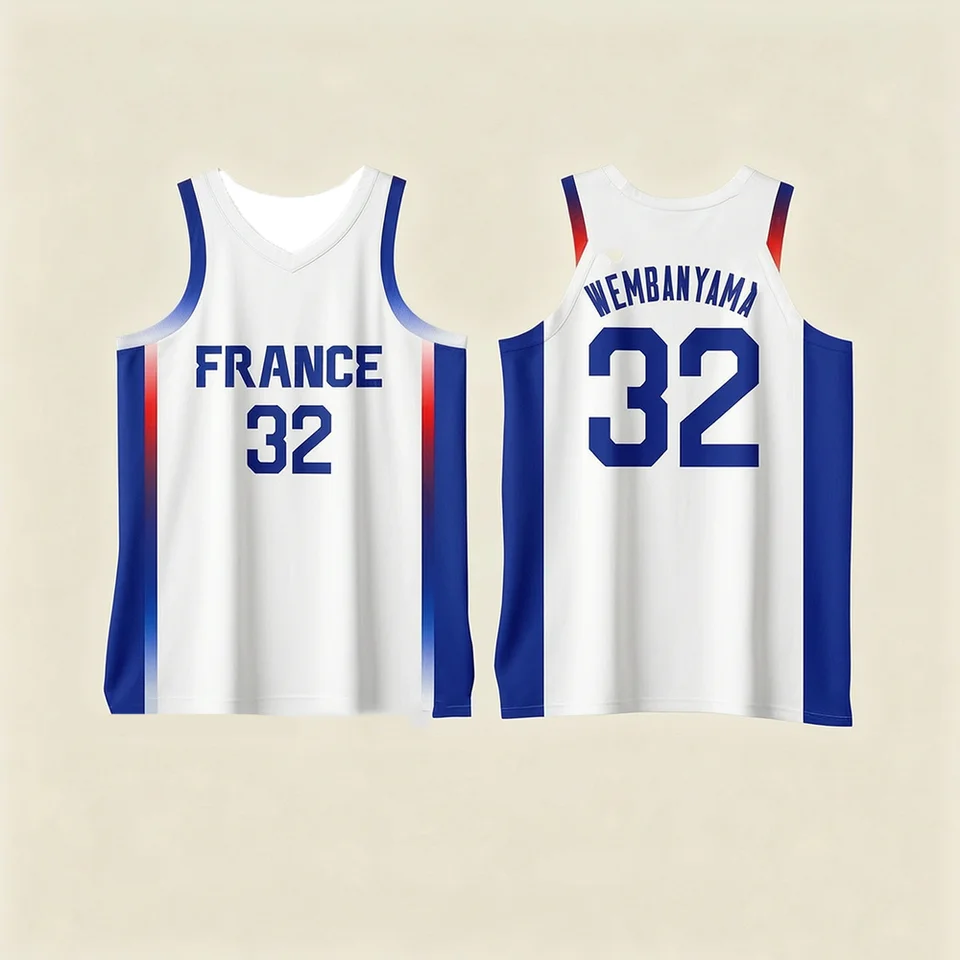 JORDAN ジョーダン フランス代表 ユニフォーム Sサイズ ウェンバンヤマ Camisas de Basquete Masculinas e Femininas da França WEMBANYAMA