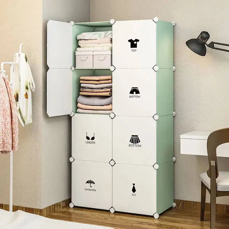

Plastic Organizer Wardrobe Partitions Clothes Storage Cabinet Open Display Wardrobe Modern Guarda Roupa Lounge Suite Furniture