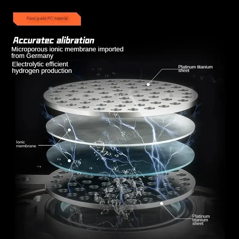 زجاجة ماء الهيدروجين 1.5L قدرة عالية SPE PEM تكنولوجيا Waterionizer مولد زجاجة مؤين الماء