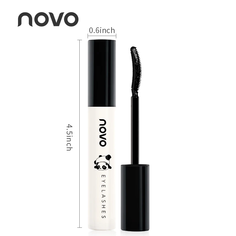 Leuke krullende mascara, langdurig, waterdicht, zweetbestendig, niet-peeling, niet-caking, vlekbestendig, gemakkelijk te gebruiken, voor beginners