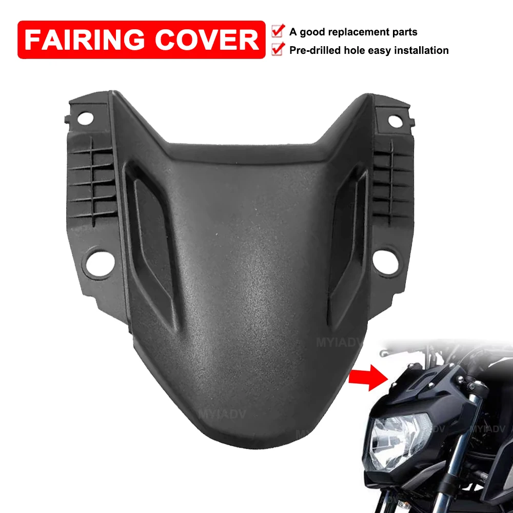 Para Yamaha MT-07 MT07 FZ-07 FZ07 2018 2019 2020 cubierta de faro delantero de motocicleta carenado parte superior accesorios Deflectores de viento