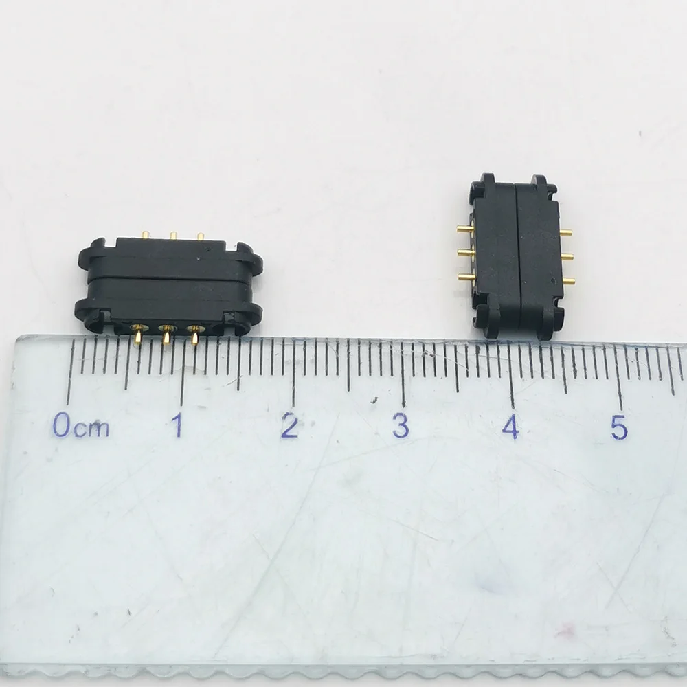 الذكور والإناث المغناطيسي بوجو دبوس موصل ، الربيع تحميل تيار مستمر مقبس الطاقة ، 2Pin ، 3Pin ، 2A ، 1-10 قطعة ، 2P ، 3P