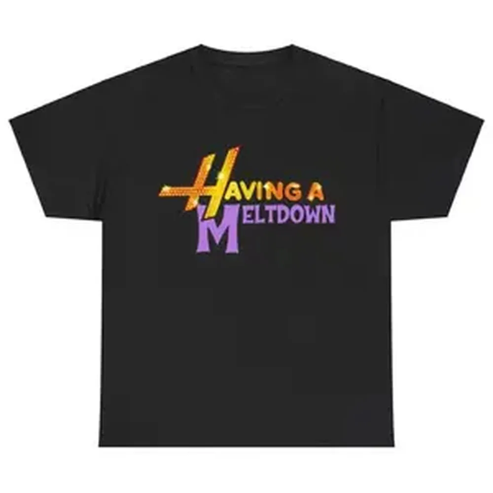 Having A Meltdown T-Shirt, Aesthetic Mental Health Matters Cotton T-shirt, Trendy disco faux glitter Hannah Montana T-shirt, Popular T-shirtFashion Unisex T-shirts M-5XL