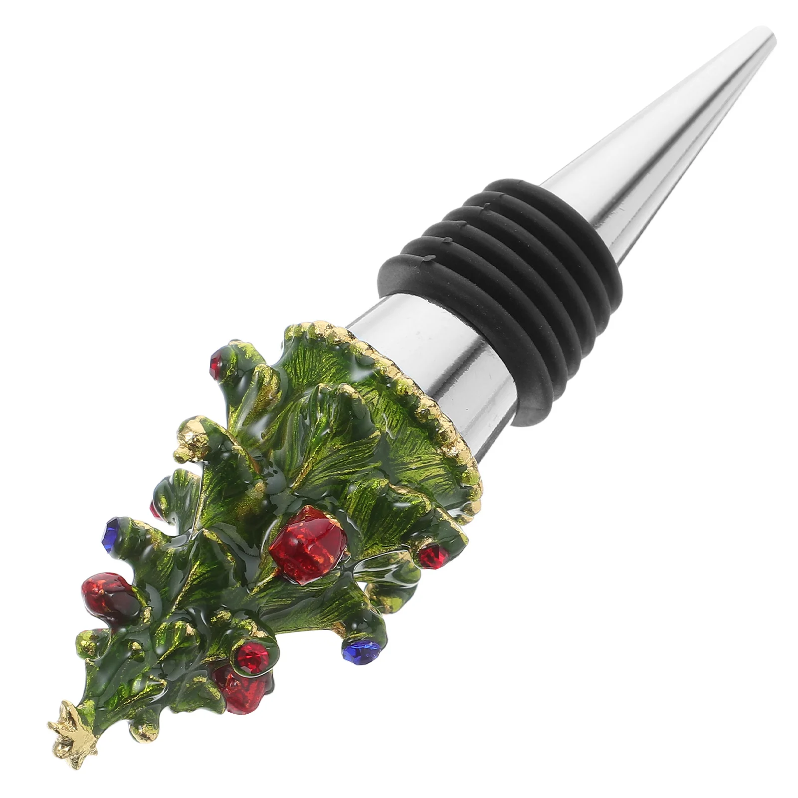 

Enamel Christmas Series Bottle Stoppers Decorate Accessories Decorative Holiday Zinc Alloy Tree